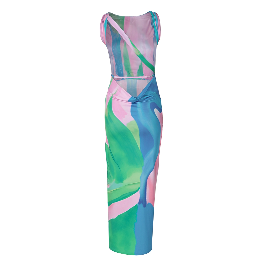 Liezel - Schickes ärmelloses Maxikleid