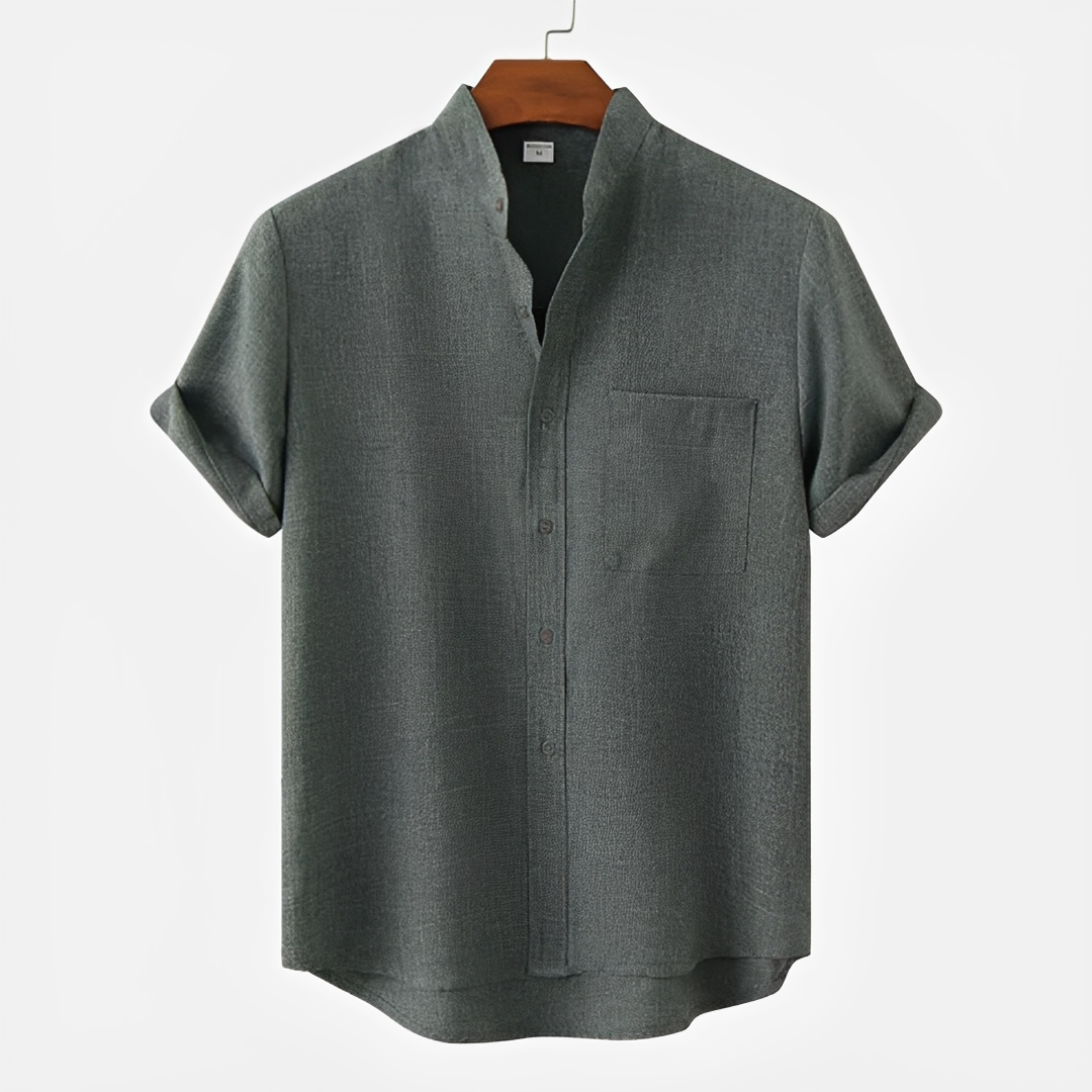Hayden - Einfaches Button-Up-Polo-Shirt