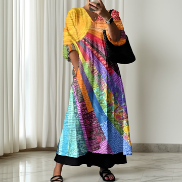 Zanna - Schickes, farbenfrohes Damenkleid