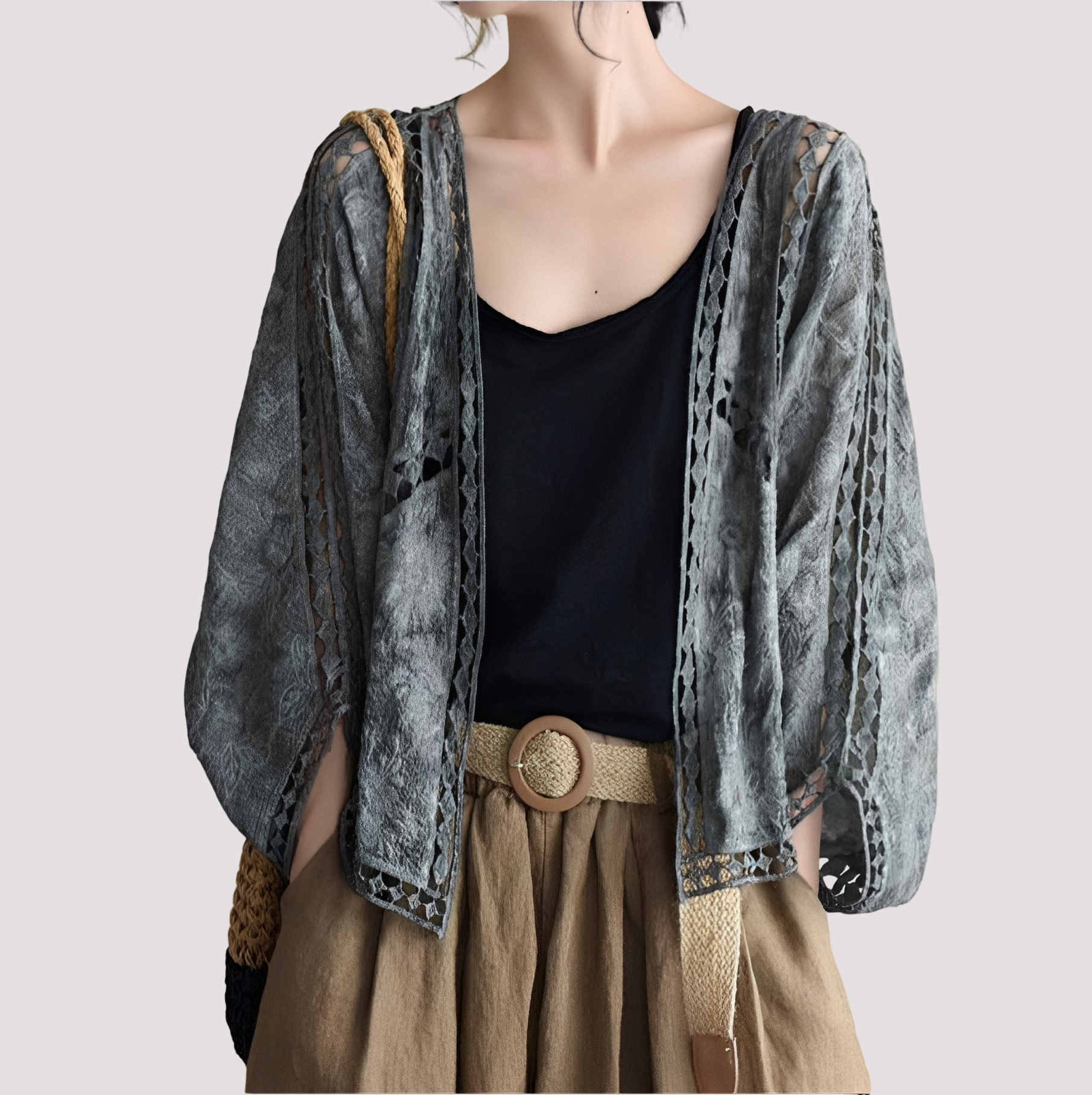 Connie - Damen Cardigan mit Cut-Out Design