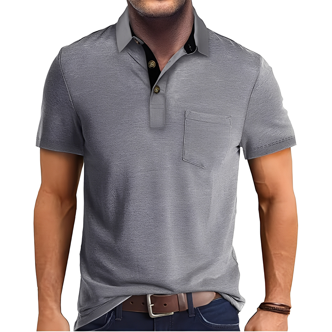 Abner - Poloshirt im klassischen Design