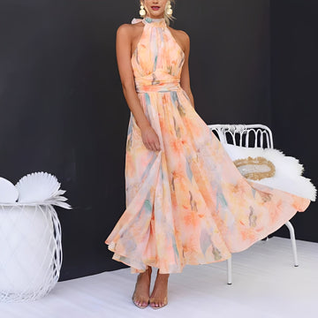 Jamie - Elegantes Maxikleid mit Neckholder-Ausschnitt für Damen
