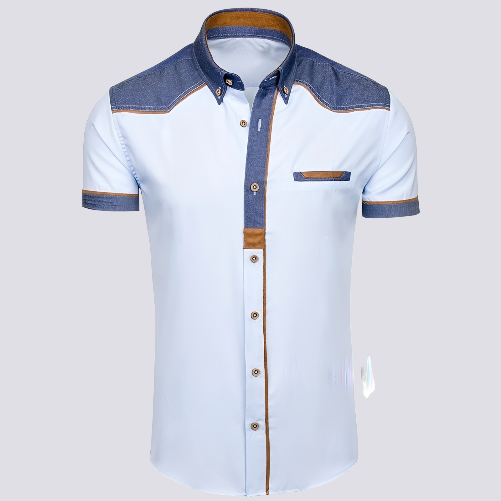 Frank - Stilvolles Poloshirt aus Damen-Jeansstoff