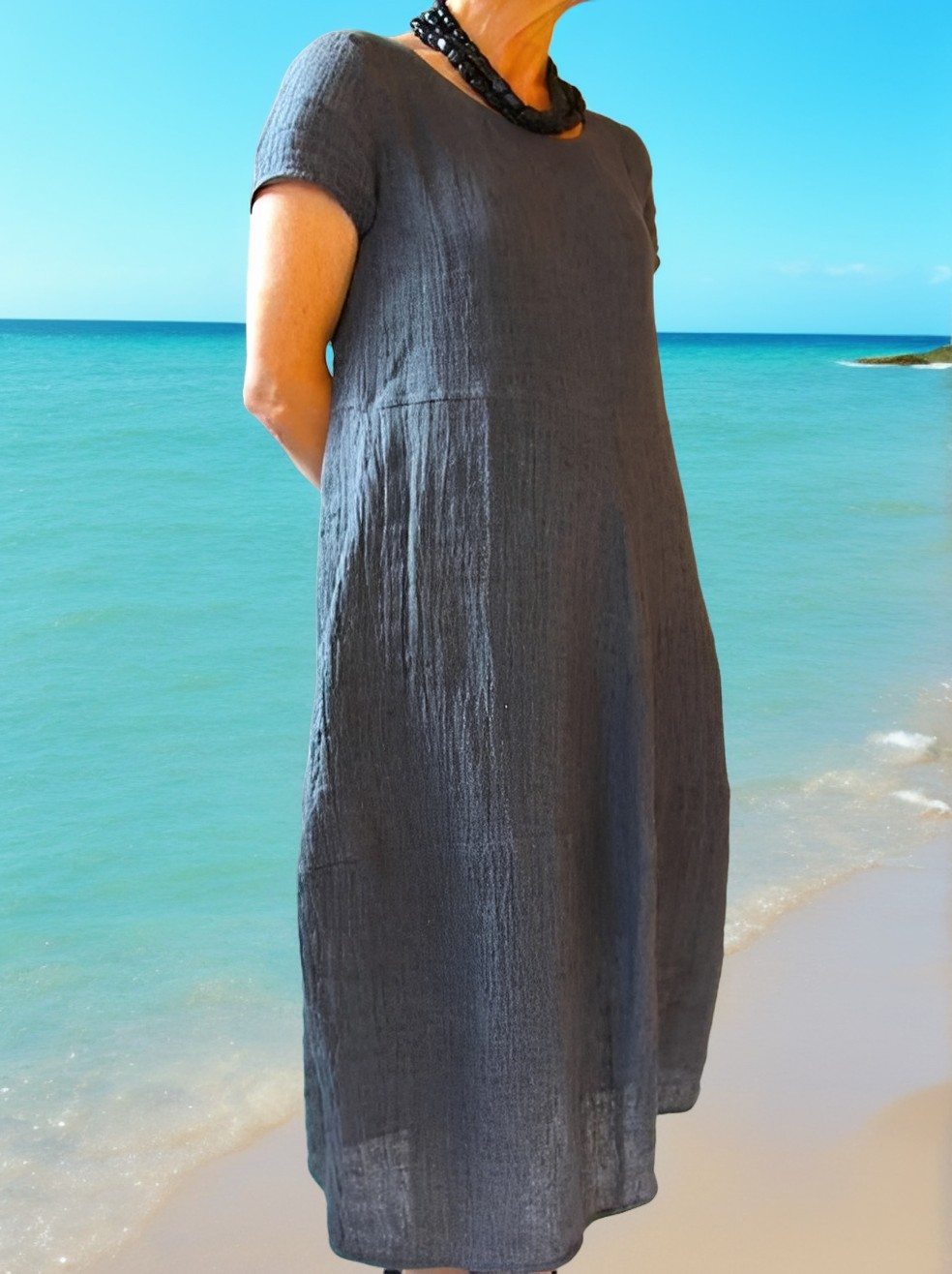 Allie - Bequemes, locker sitzendes Kurzarmkleid für Damen