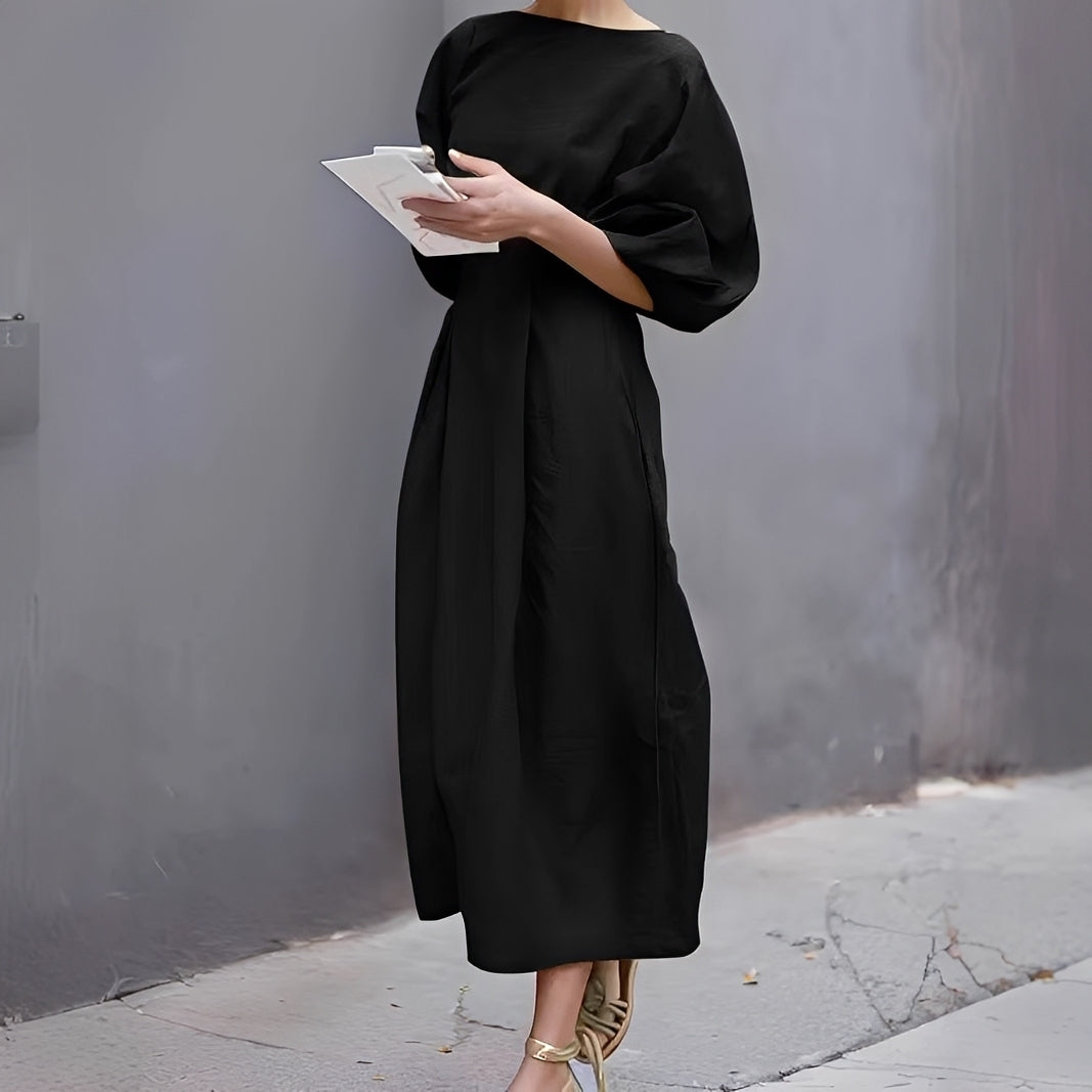 Mariam - Alltags-Midikleid mit Falten