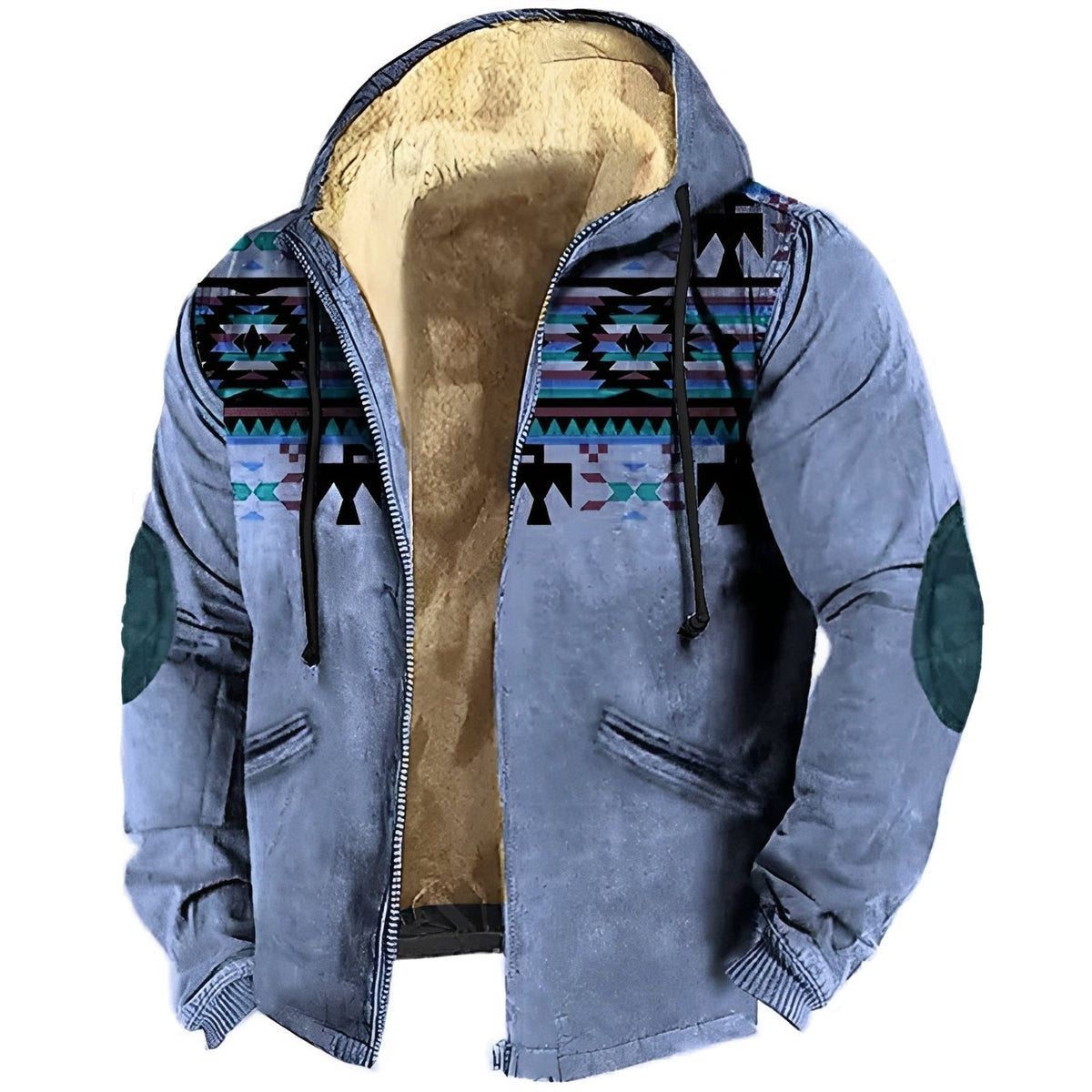 Edwin - Trendiger Herren-Hoodie mit Ethno-Muster