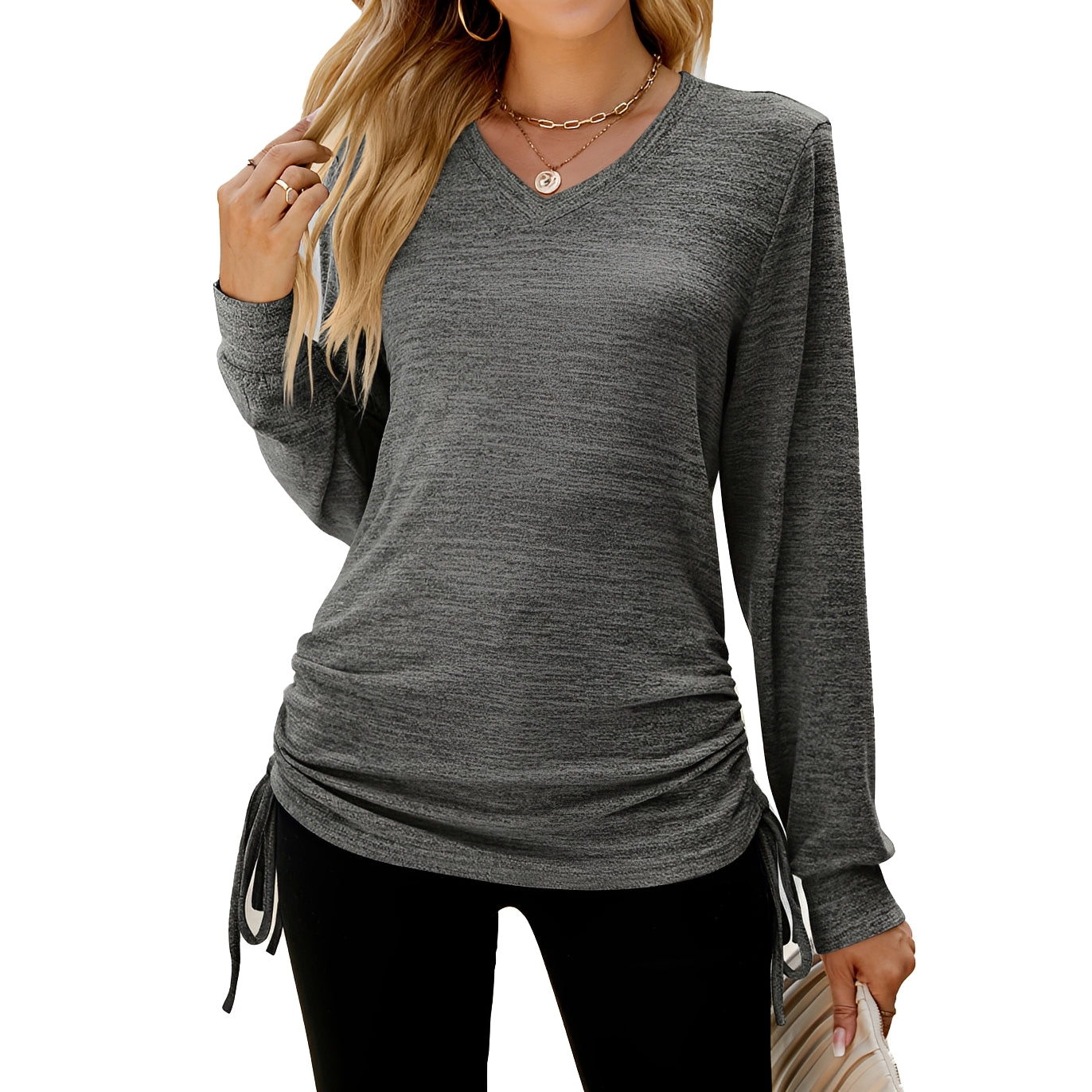 Ellaine - Elegantes Damen-Top mit V-Ausschnitt