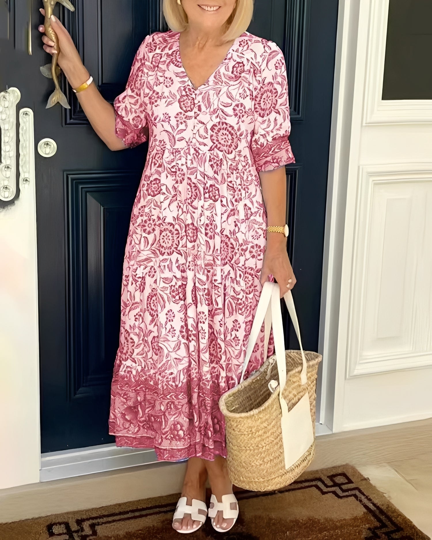 Tess - Lockeres Damenkleid mit Blumendesign