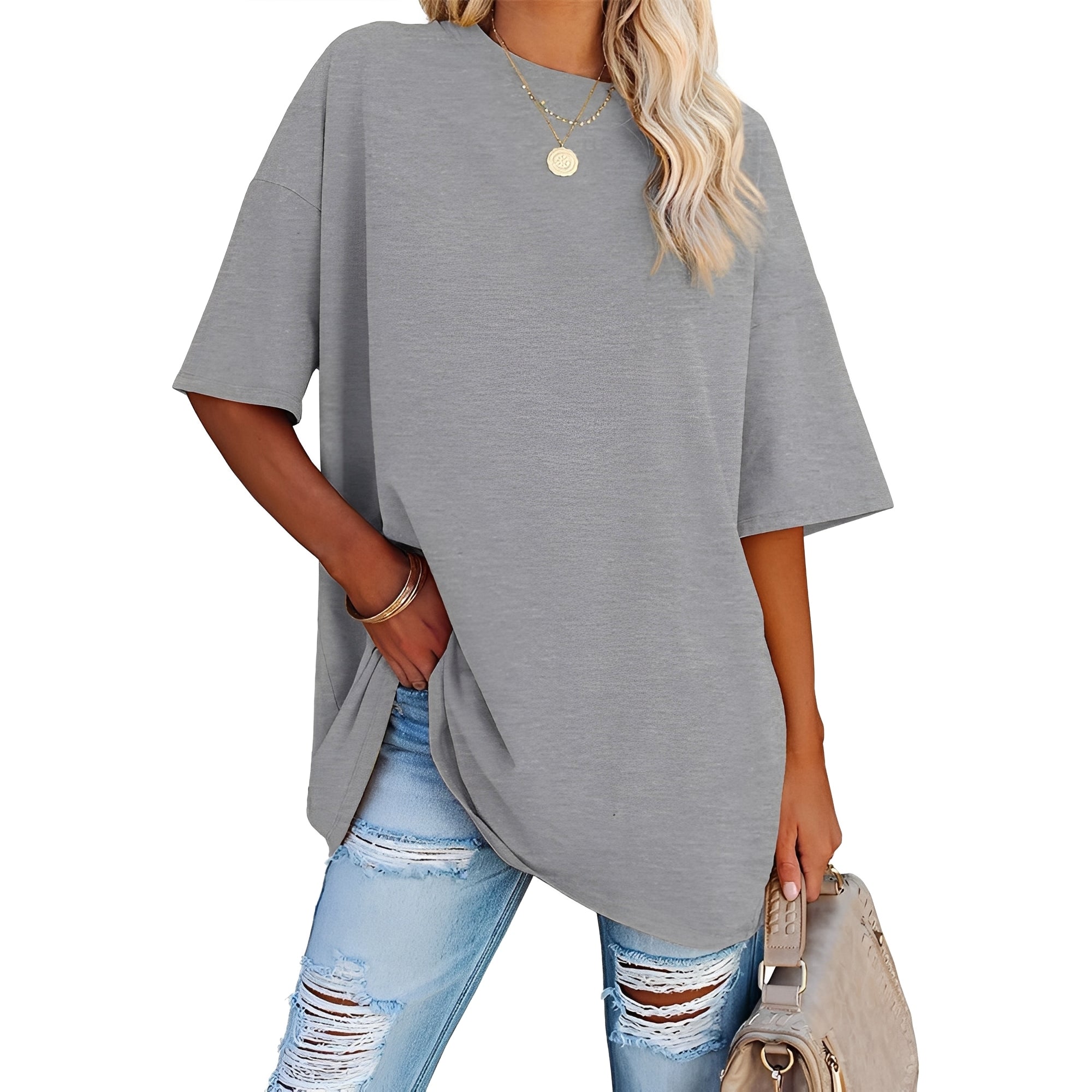 Alice - Lässig geschnittenes T-Shirt mit breiten Schultern