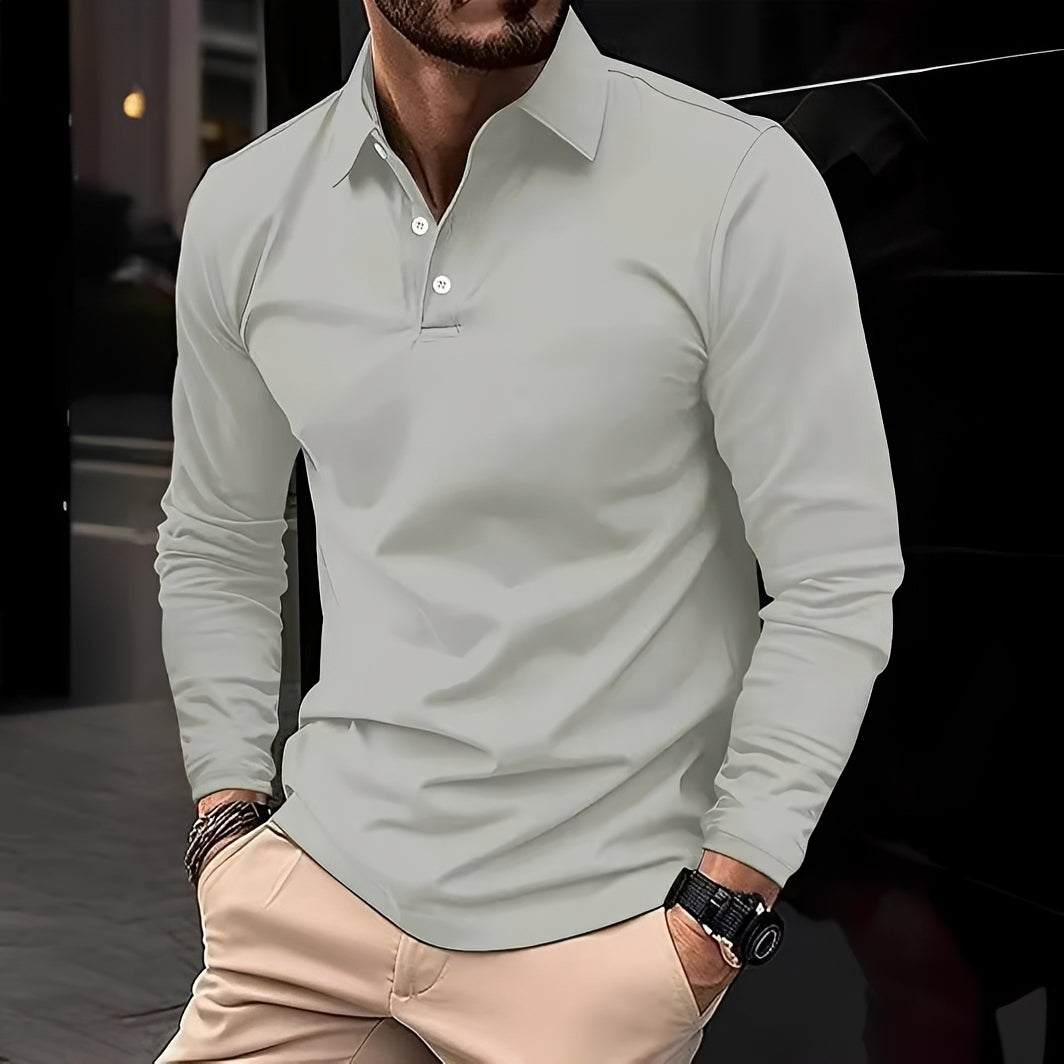 Conner – Herren-Poloshirt mit langen Ärmeln – Lässig & bequem