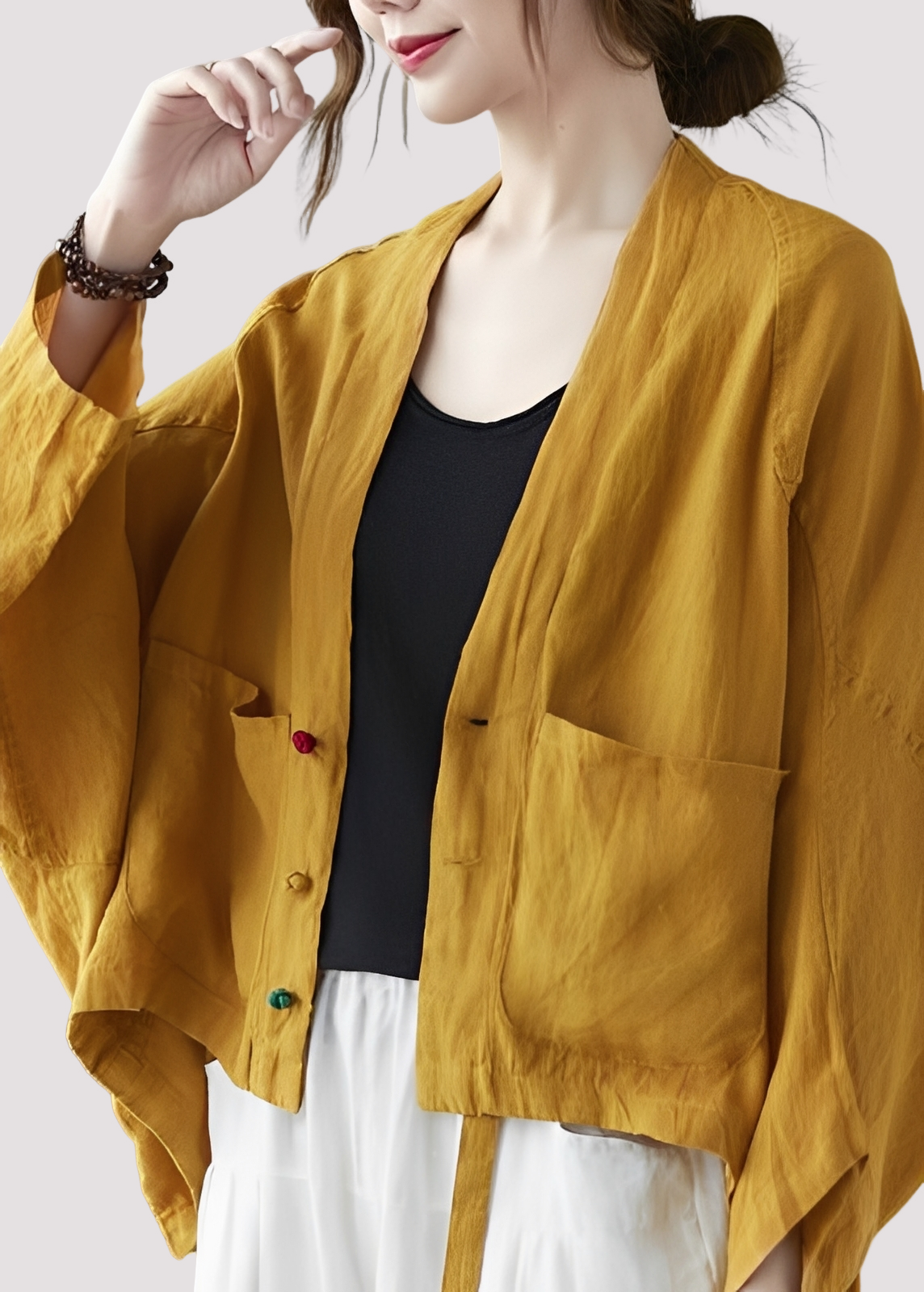 Tilly - Bequemer, locker geschnittener Damen-Cardigan mit Taschen