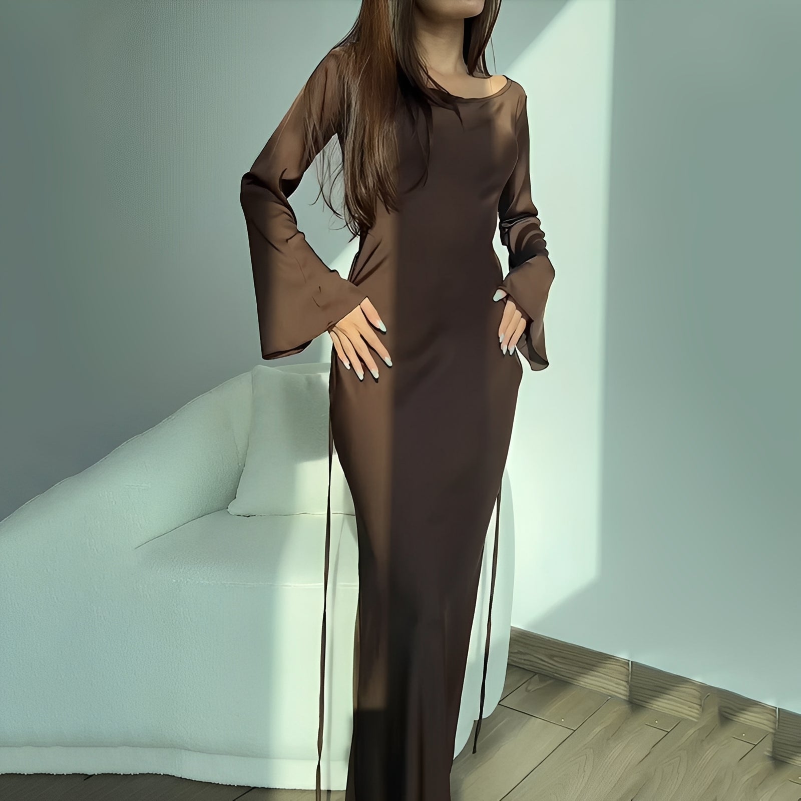 Anisa - Elegantes Langarmkleid für Damen