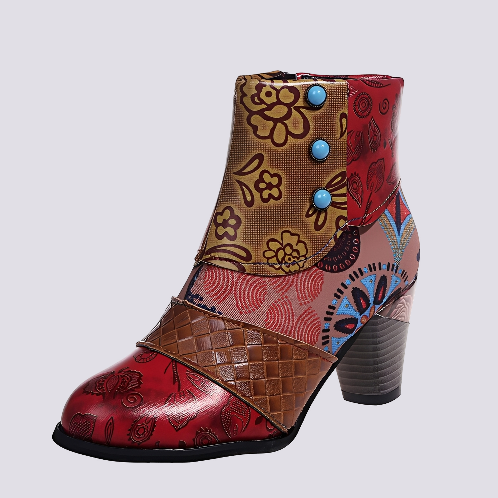 Emma - Farbenfrohe Bohemian-Stiefel