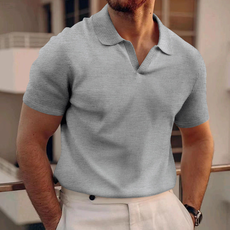 Ollie - Legeres Waffel-Poloshirt für Herren