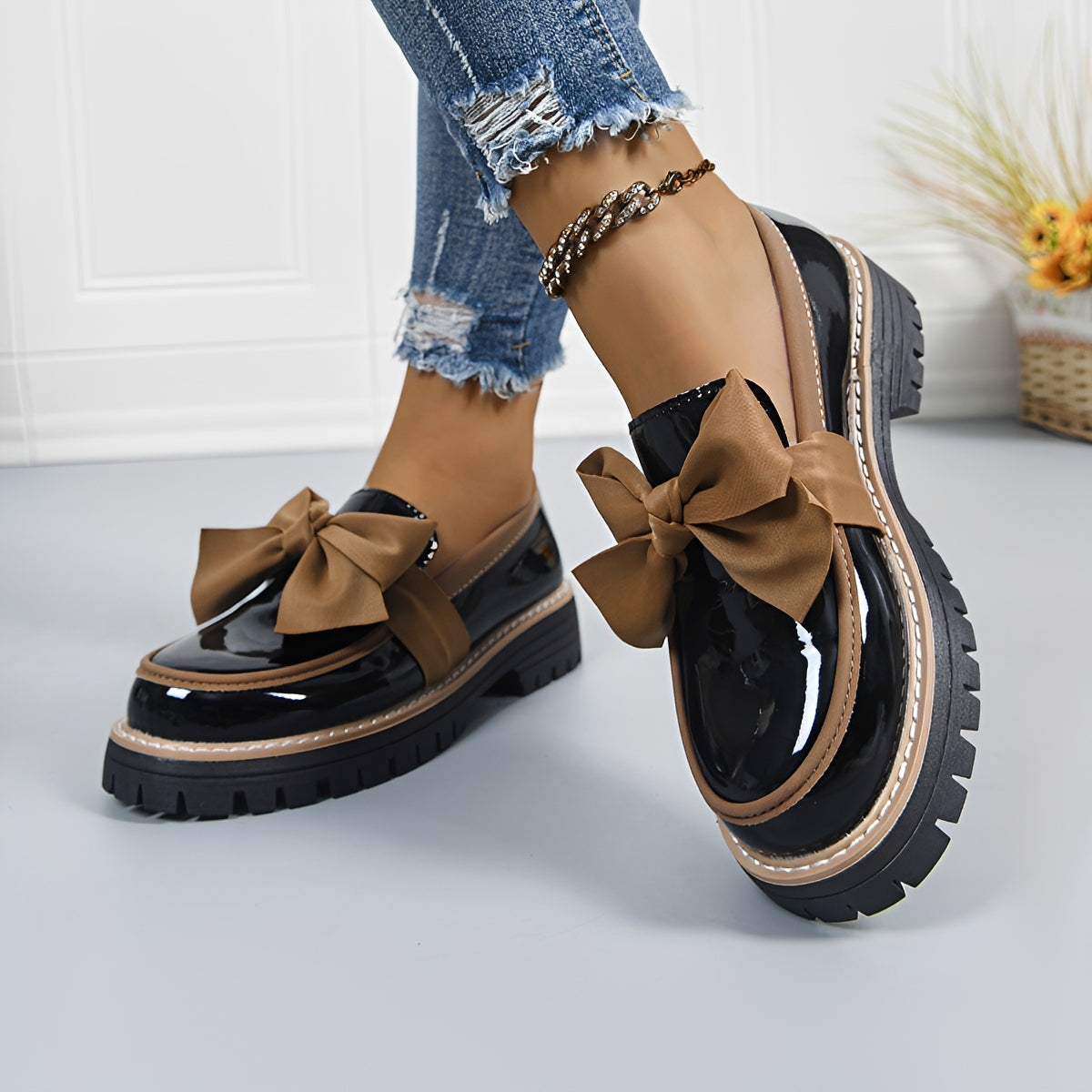 Miley - Modische Loafer mit Schleifendetail