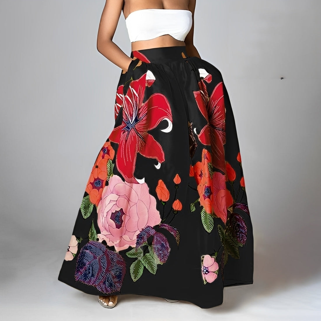 Jessica - Eleganter Boho-Rock mit hoher Taille für Damen
