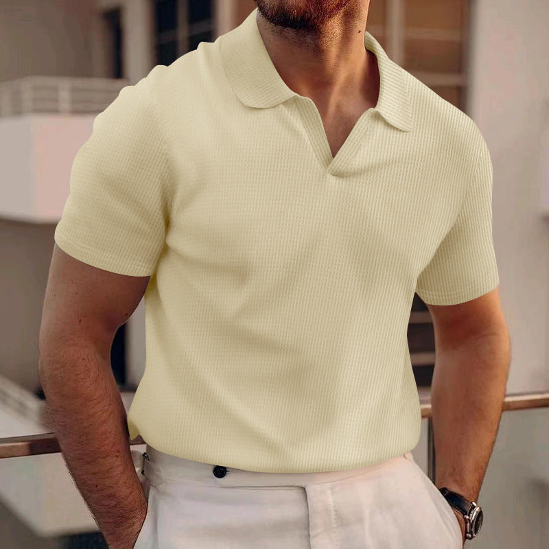 Ollie - Legeres Waffel-Poloshirt für Herren