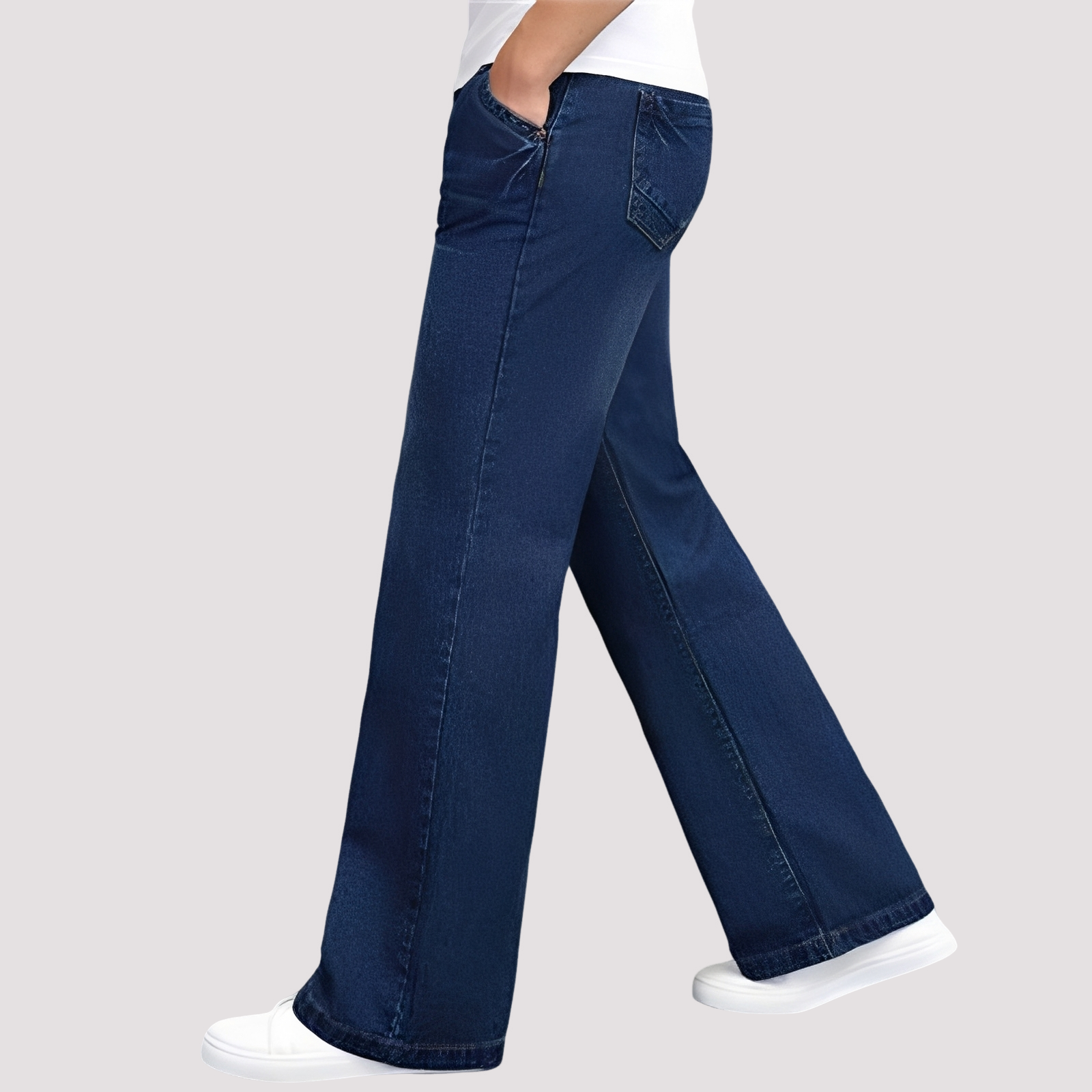 Hazel - Gerade geschnittene Damenjeans mit ausgestelltem Bein