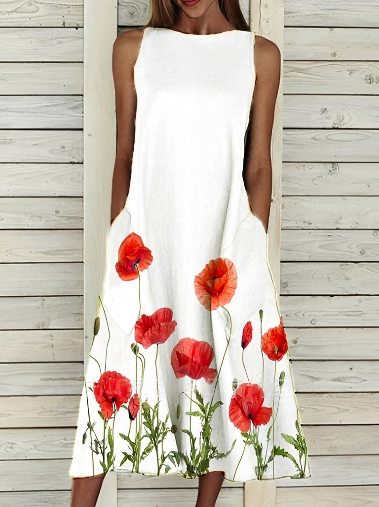 Josephine - Elegantes Damenkleid mit Blumenmuster