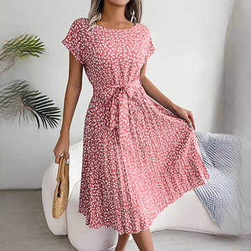 Lyka - Stilvolles Sommerkleid mit kurzen Ärmeln für Damen