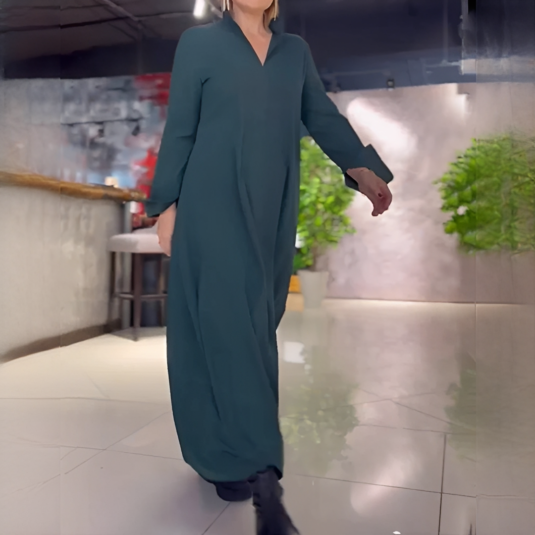 Cassie - Lockeres Langarmkleid