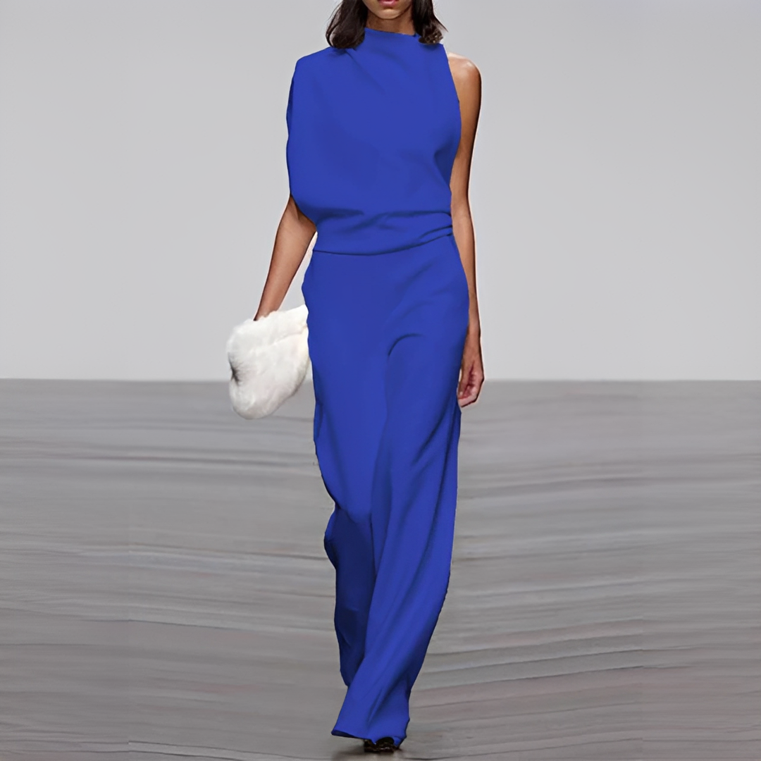 Noviem - Eleganter Overall mit Rundhalsausschnitt für Frauen