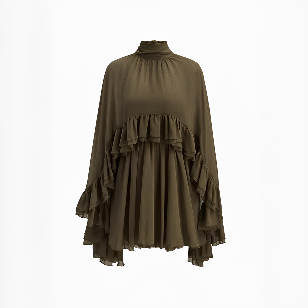 Zhuchin - Elegantes Rüschenkleid