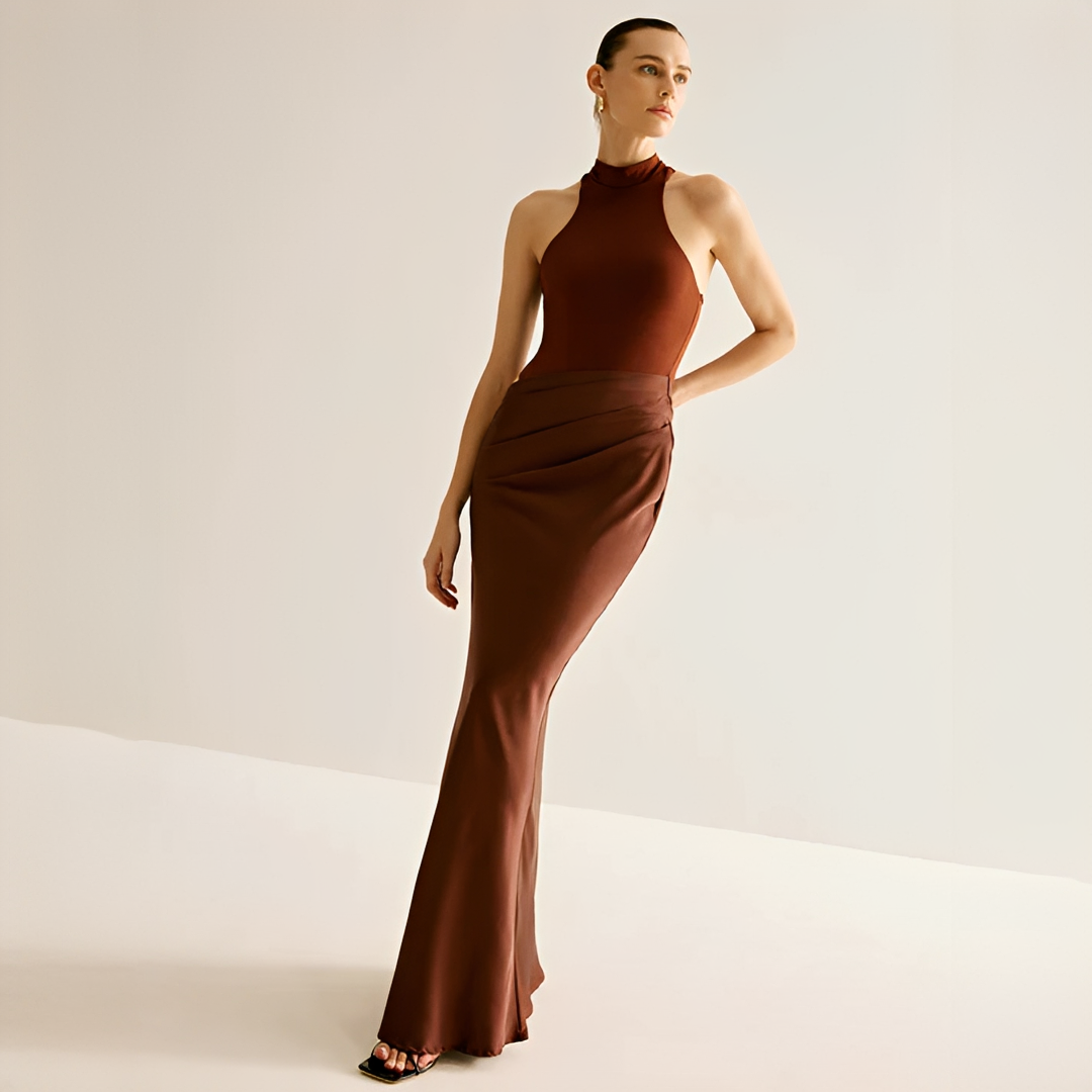 Shyanne - Elegantes Figurbetontes Maxikleid