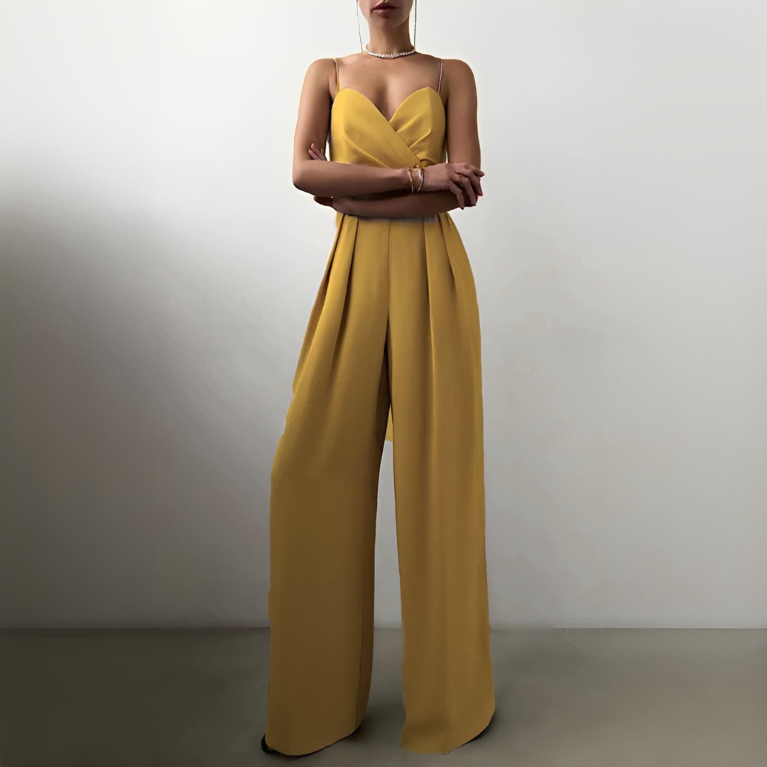 Glysha - Eleganter Damenoverall mit weitem Bein