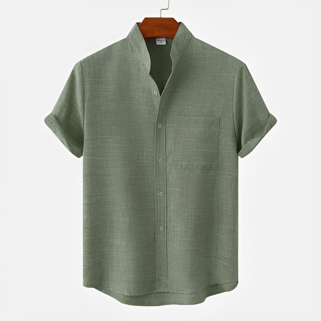 Hayden - Einfaches Button-Up-Polo-Shirt