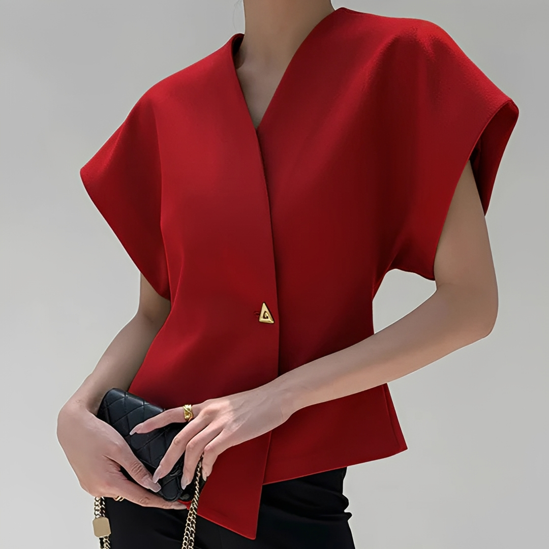 Ariella - Trendige V-Ausschnitt-Bluse
