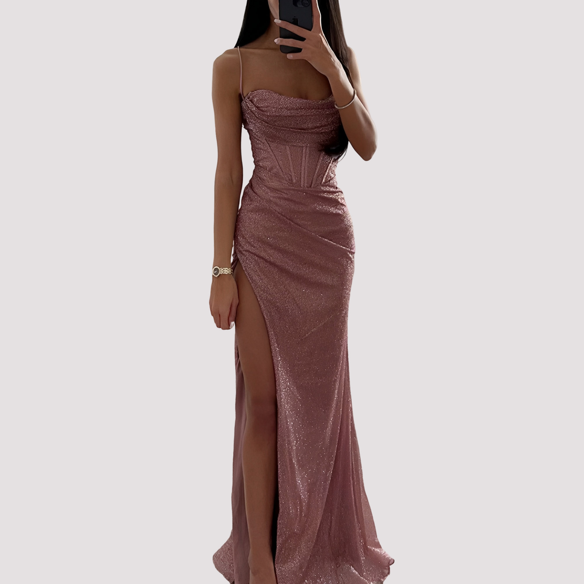 Bonnie - Stilvolles Maxikleid mit Schlitz