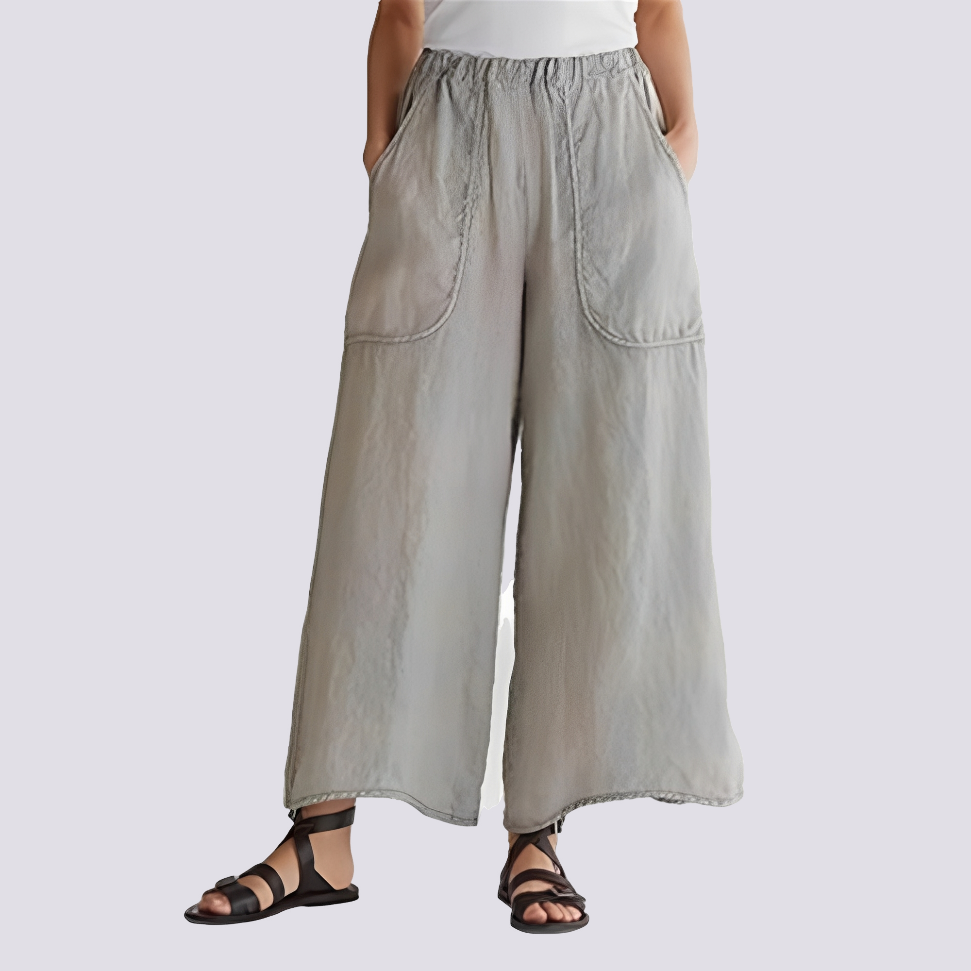 Angela - Bequeme Hose mit weitem Bein für Damen