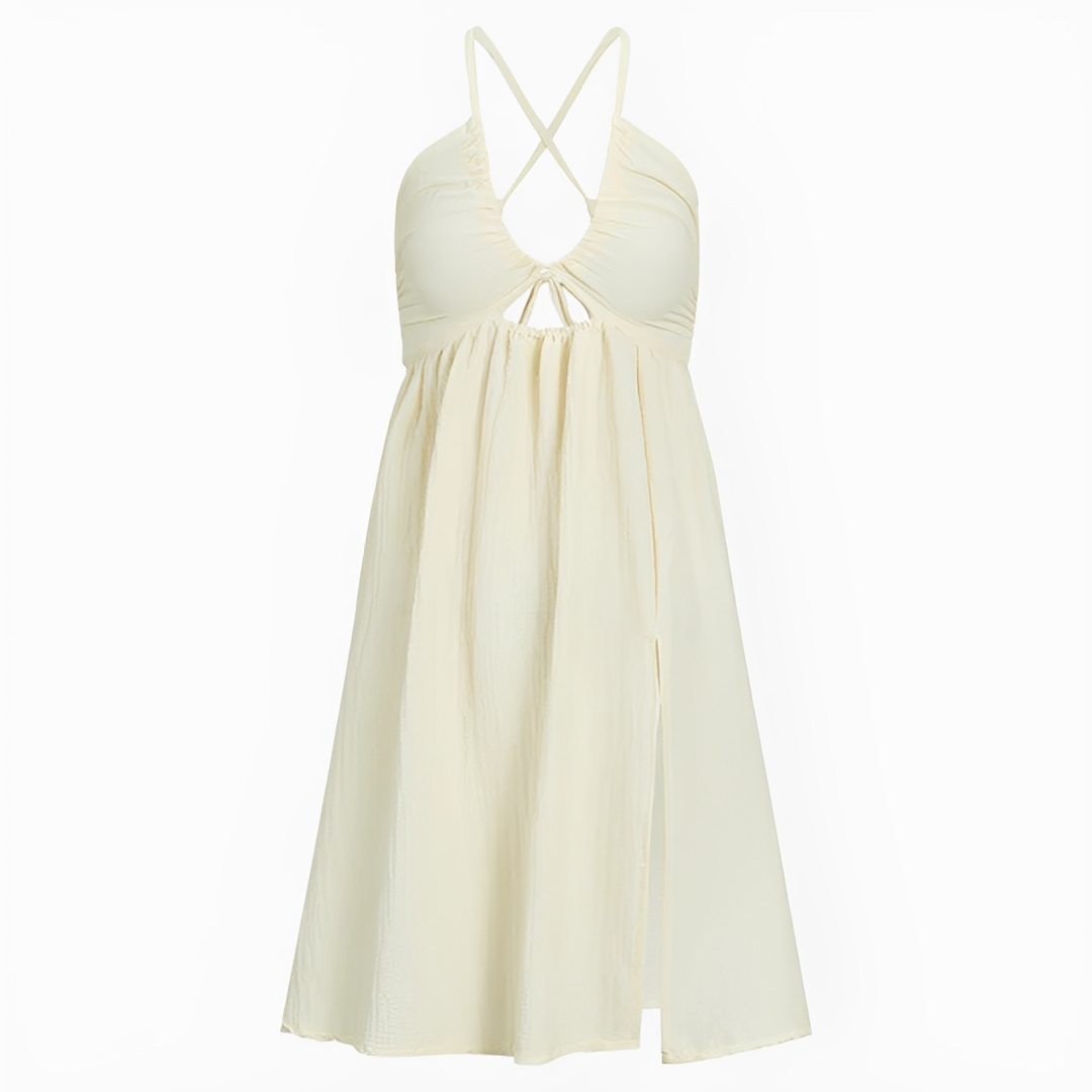 Edna - Stilvolles rückenfreies Midikleid
