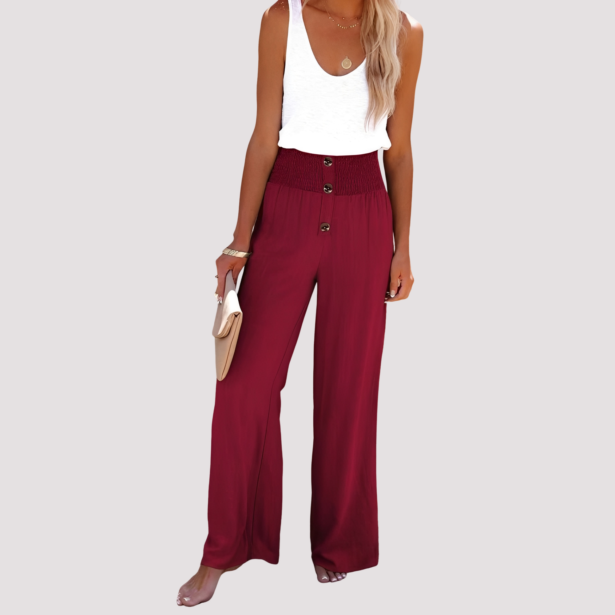 Christa - Bequeme Hose mit hohem Bund