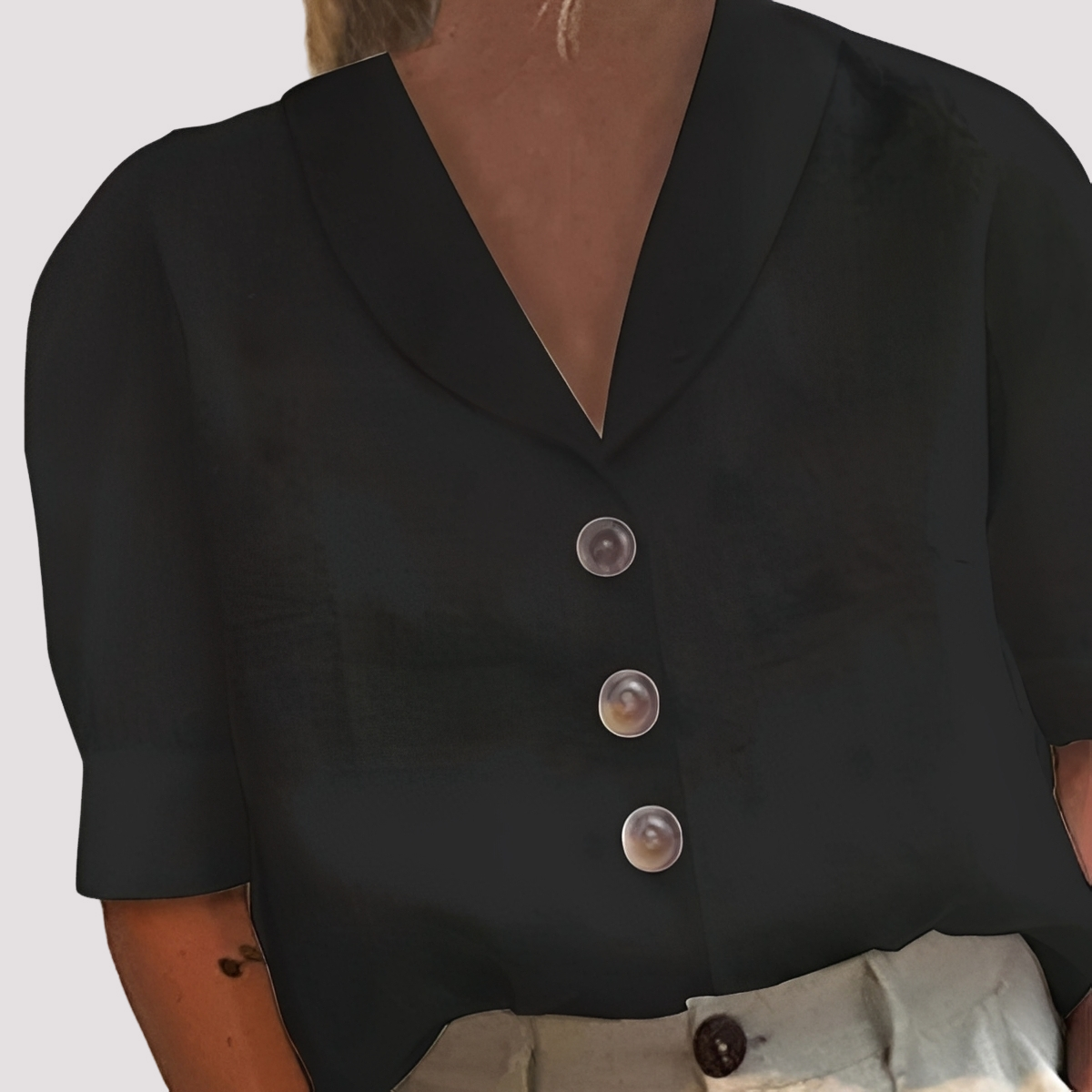 Mariyah - Modische Bluse mit V-Ausschnitt