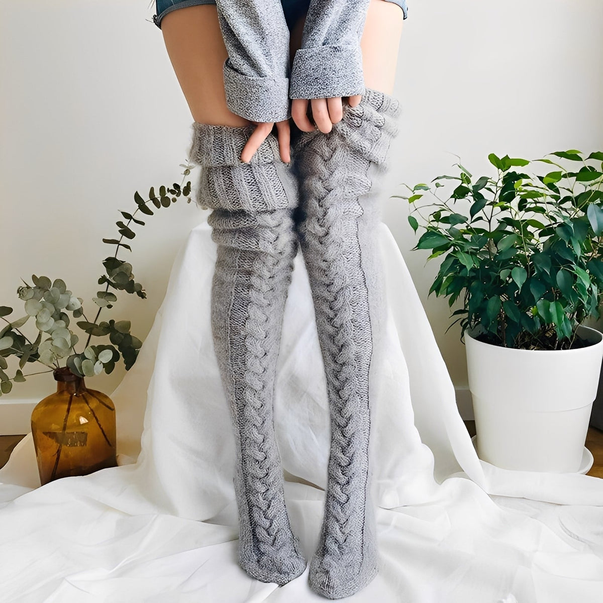 Hailee - Bequeme lange Socken für Damen