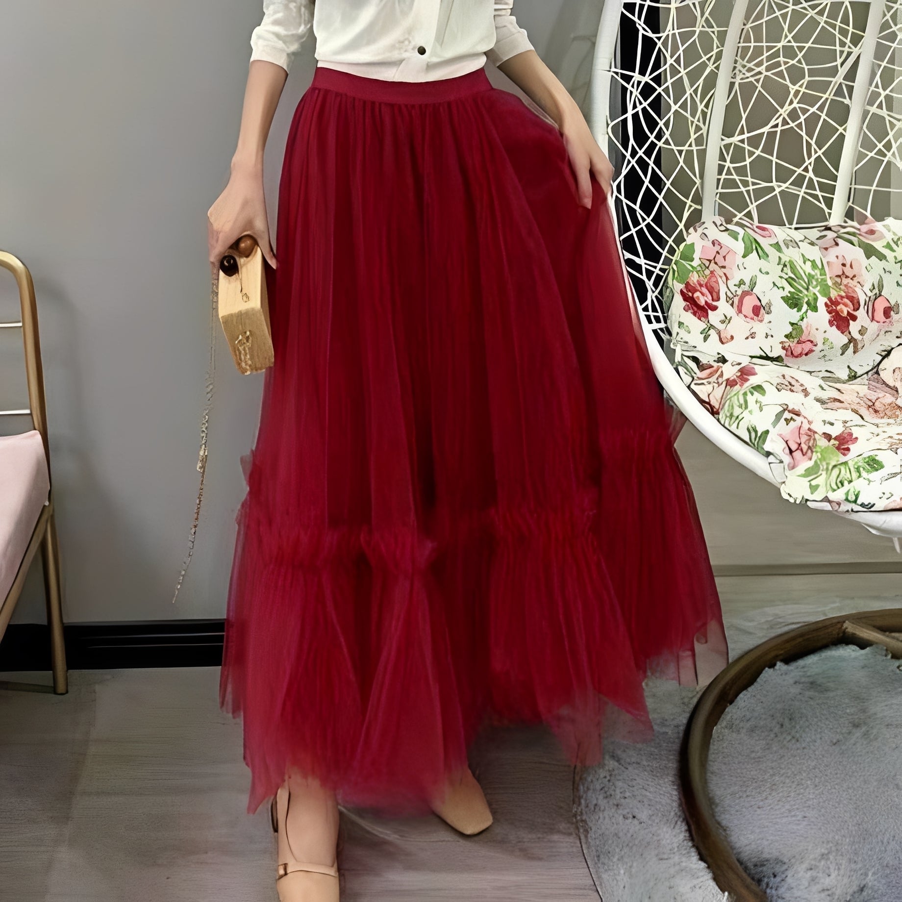 Madeline - Eleganter Damenrock mit Rüschen