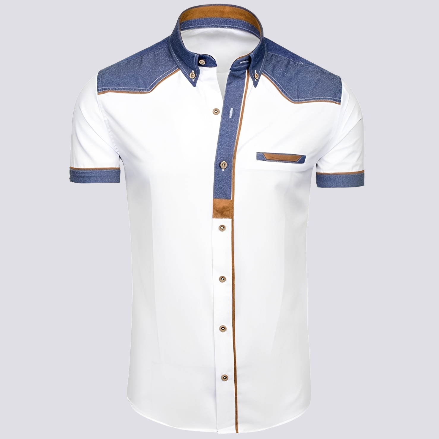 Frank - Stilvolles Poloshirt aus Damen-Jeansstoff