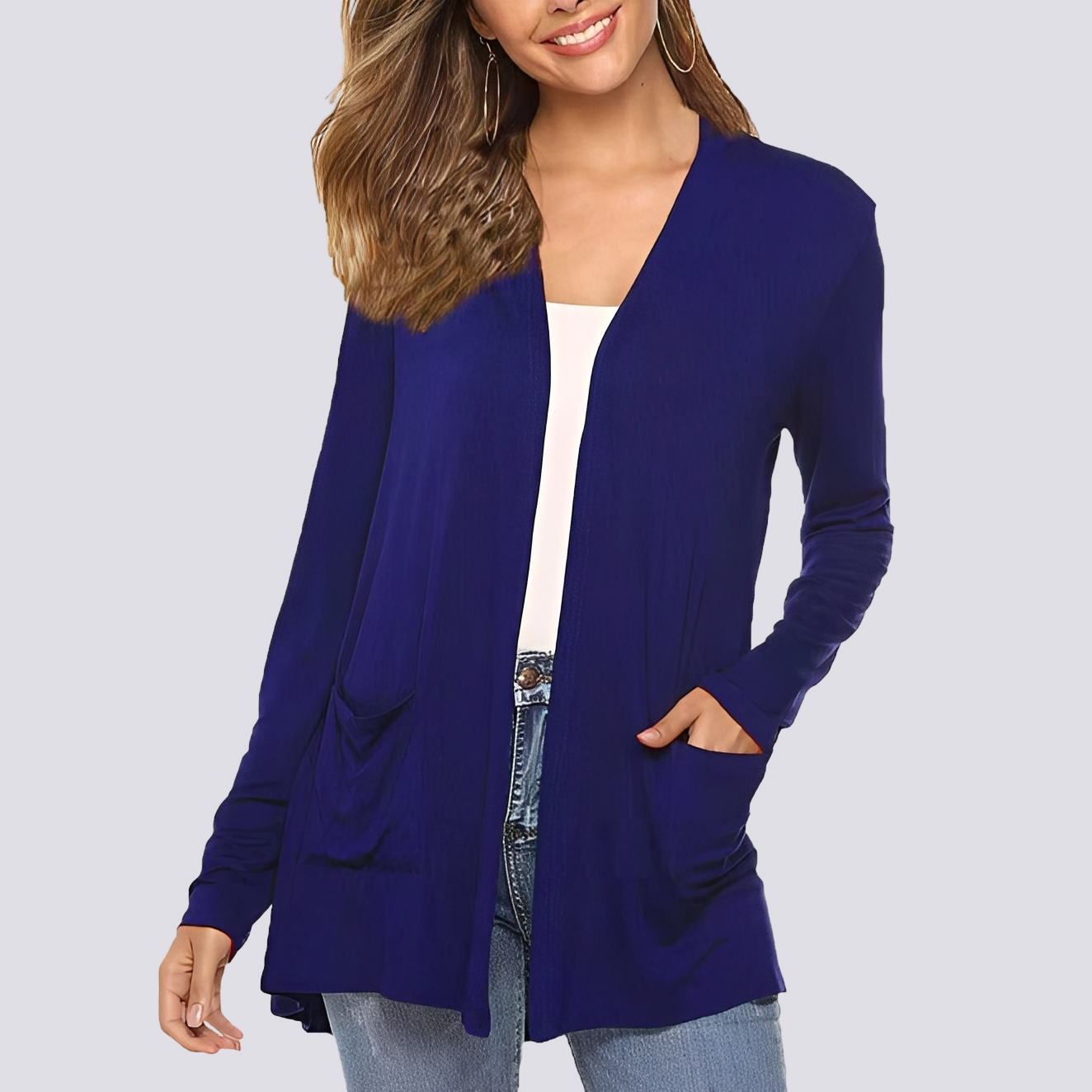 Bertha - Bequeme Langarm-Jacke