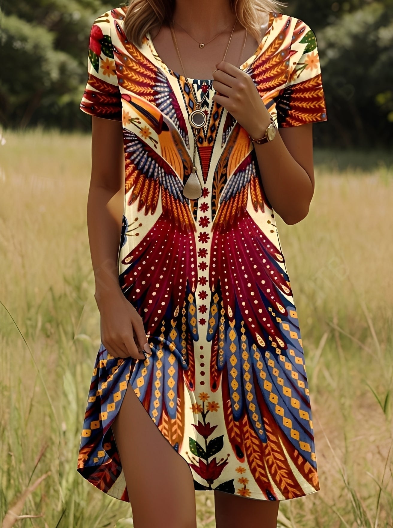 Lyssa - Damenkleid mit elegantem Print