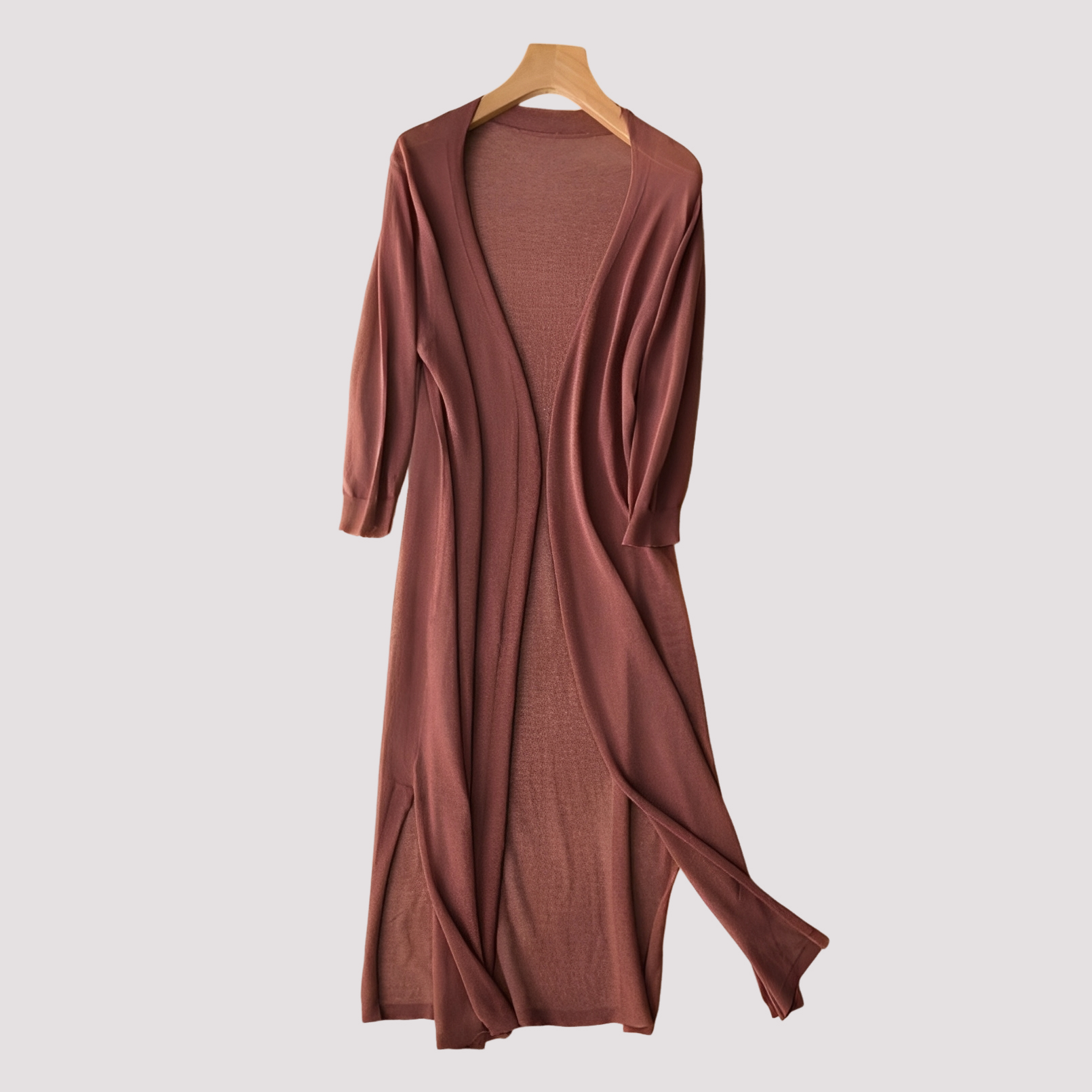 Fannie - Bequemer langer Damen-Cardigan