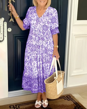 Tess - Lockeres Damenkleid mit Blumendesign