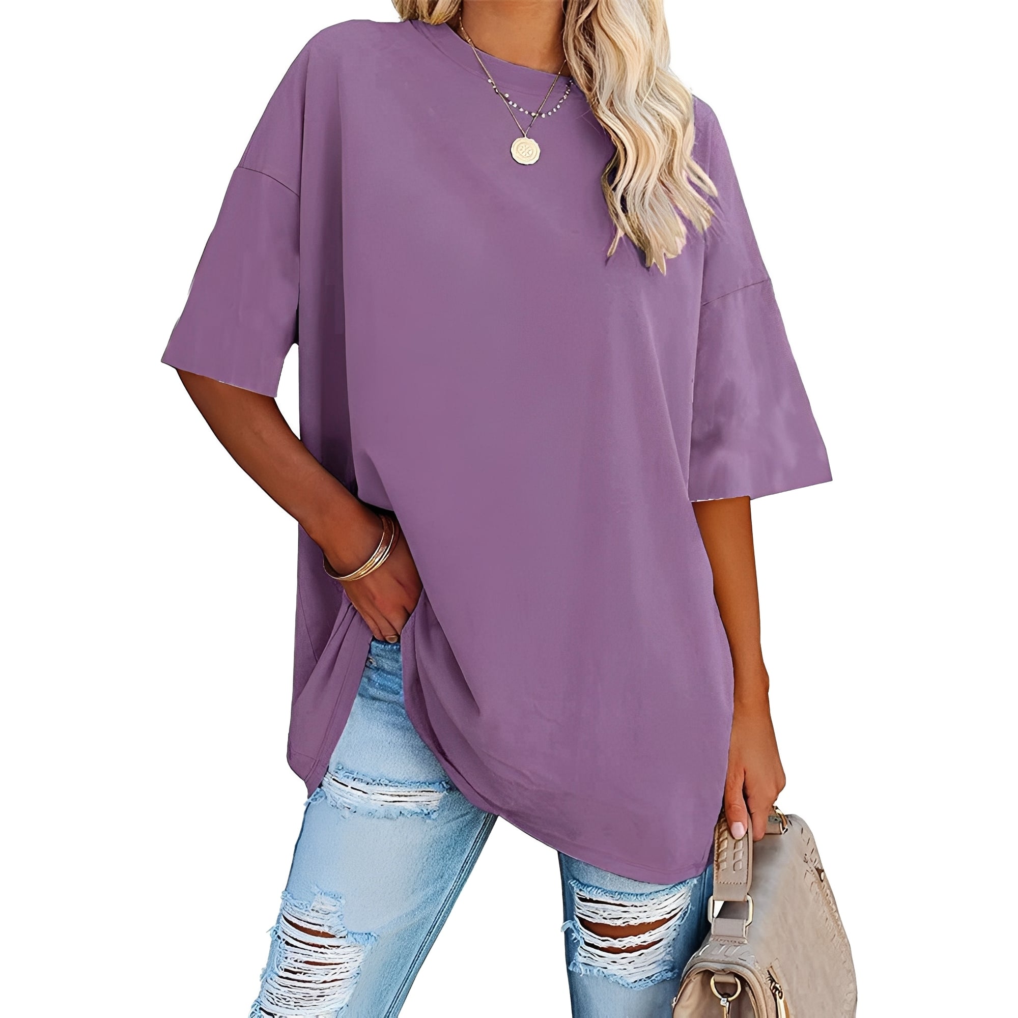 Alice - Lässig geschnittenes T-Shirt mit breiten Schultern