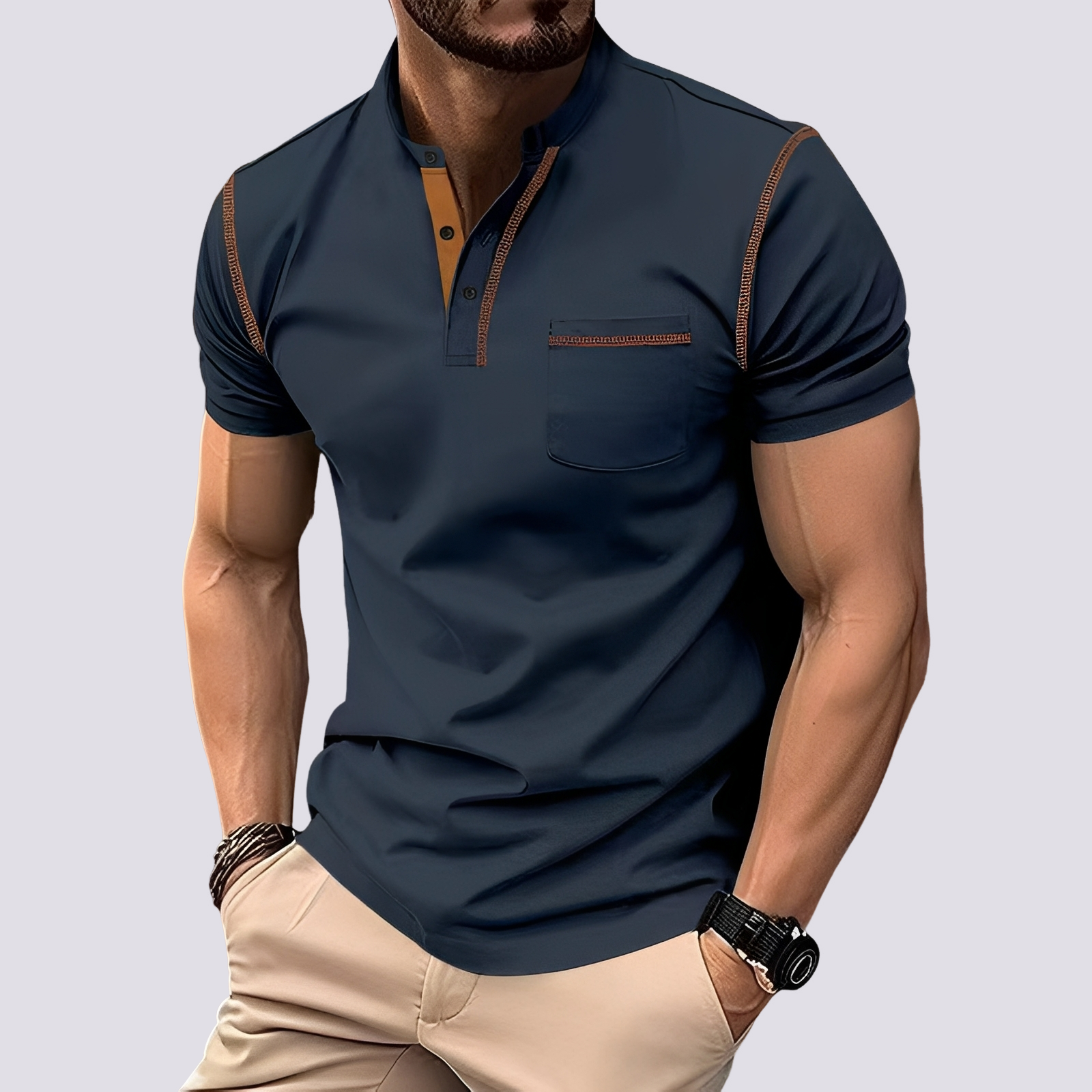 Stefan - Stilvolles, atmungsaktives Herren-Poloshirt