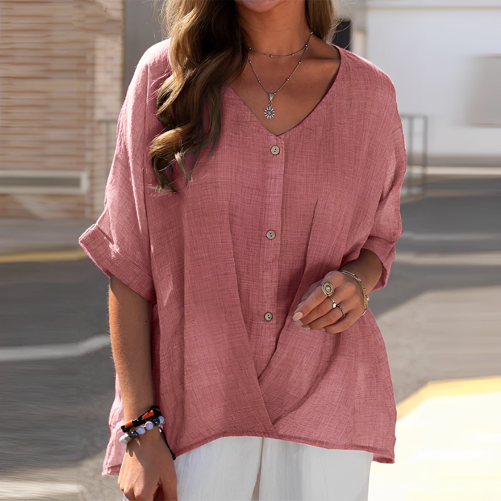 Tiffany - Damenbluse mit lockerem, entspanntem Schnitt