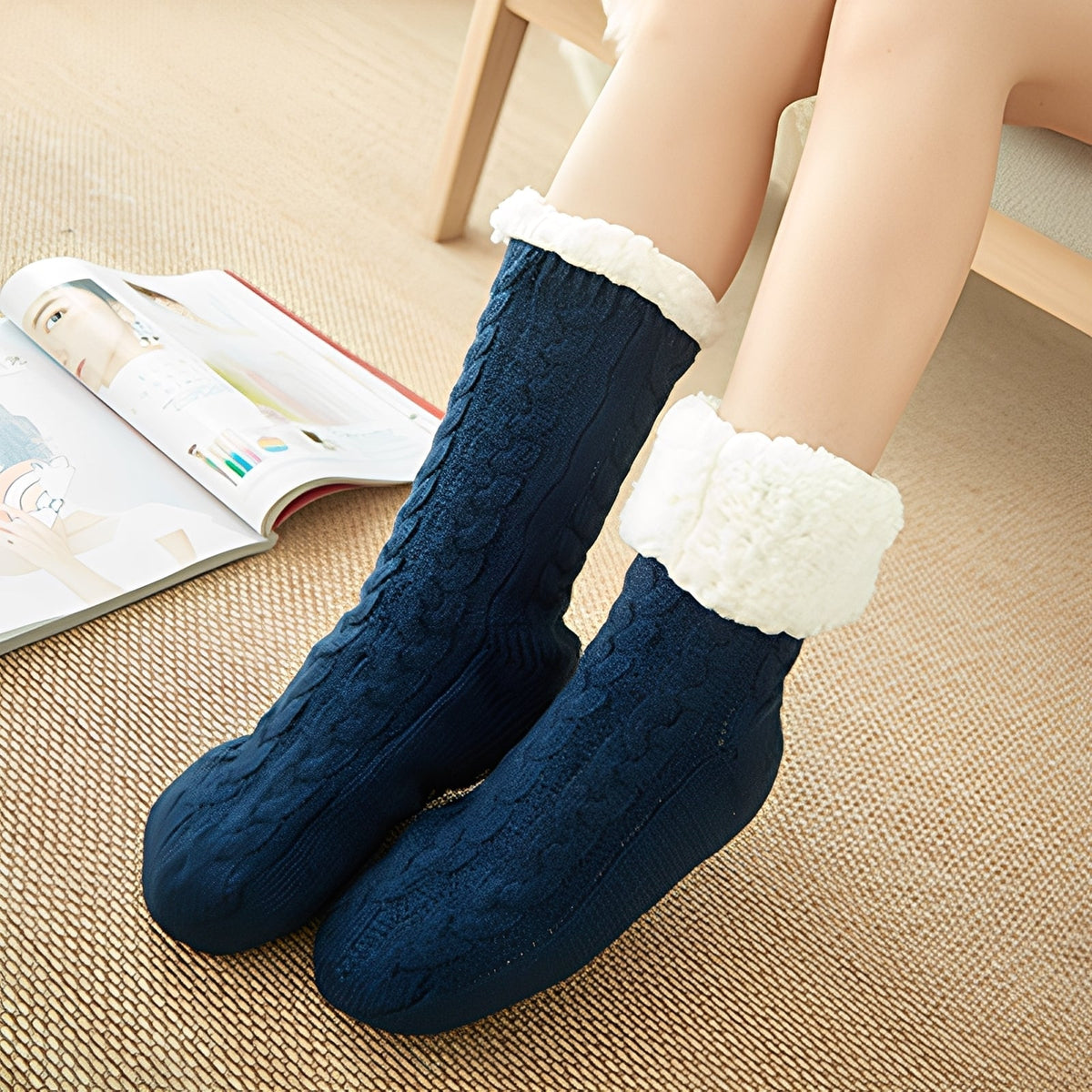 Jessica - Komfortable Damensocken für kalte Wintertage