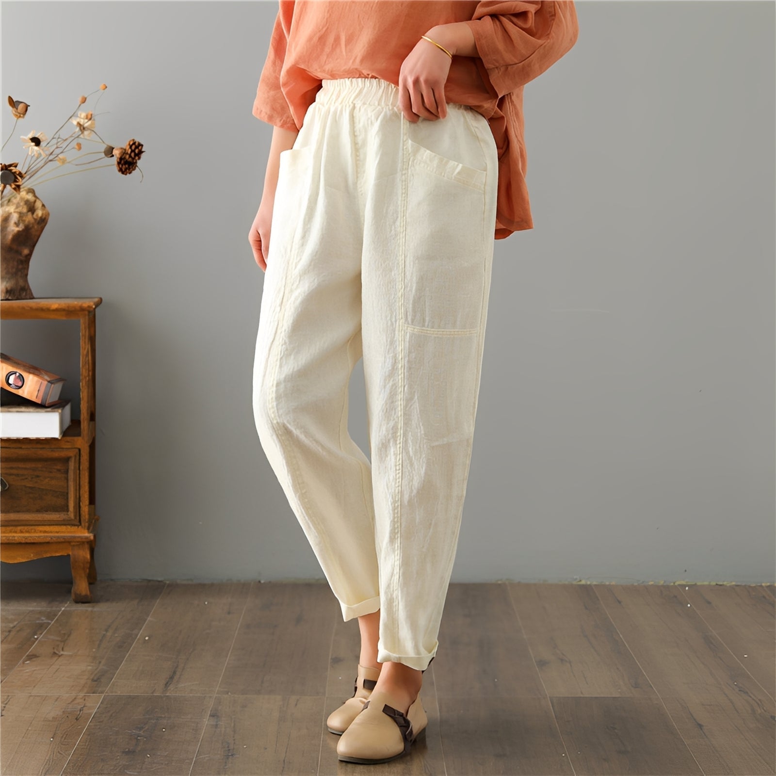 Gretchen - Bequeme Freizeithose mit Taschen für Frauen