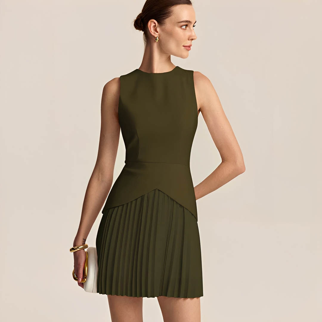 Zetian - Gefaltetes Minikleid