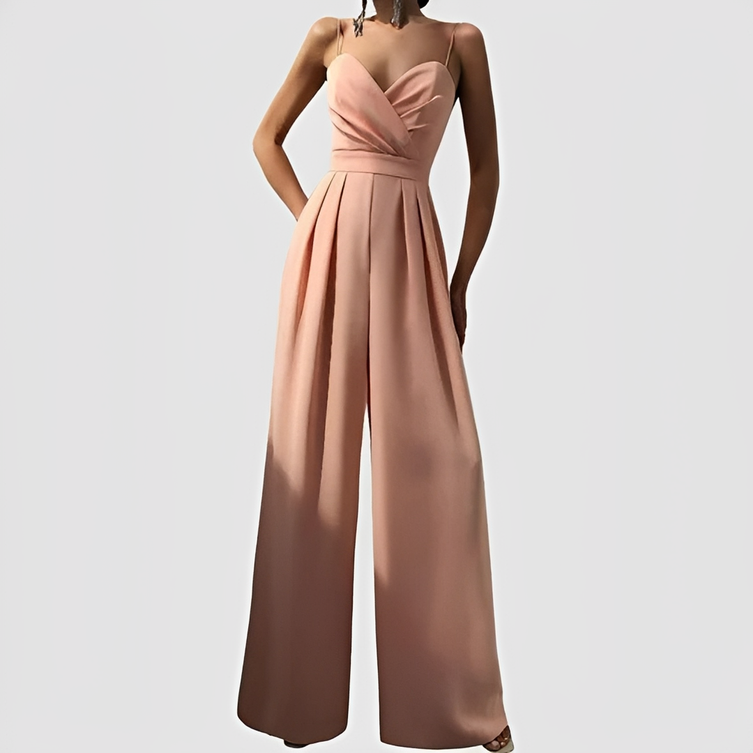 Glysha - Eleganter Damenoverall mit weitem Bein